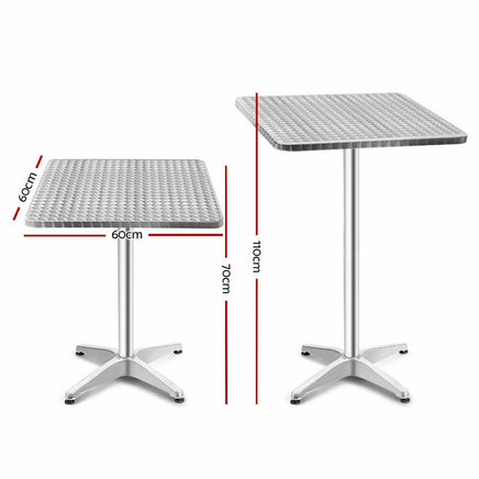Outdoor & Indoor Adjustable Aluminum Steel Bar Table-Siesta Hammocks
