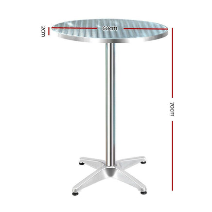 Outdoor & Indoor Aluminum Bar Table 70cm-Siesta Hammocks