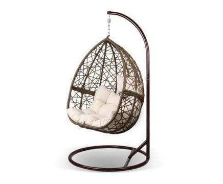 Outdoor Single Hanging Swing Chair - Brown-Siesta Hammocks