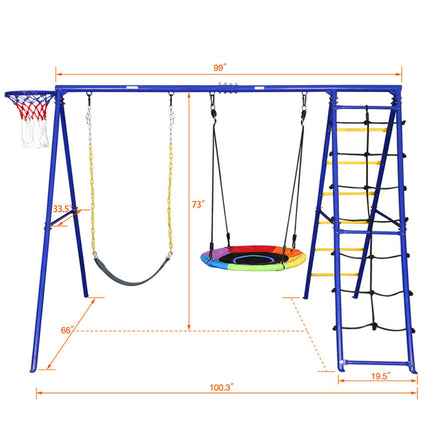 outdoor-swing-set-kids-5-stations-climbing-net-ladder-a-frame-swing-playground-dimensions