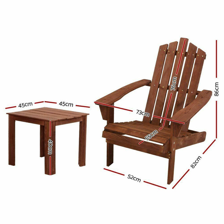 Outdoor Wooden Lounge Beach Chair