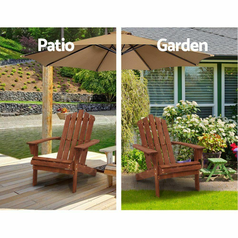 Outdoor Wooden Lounge Beach Chair