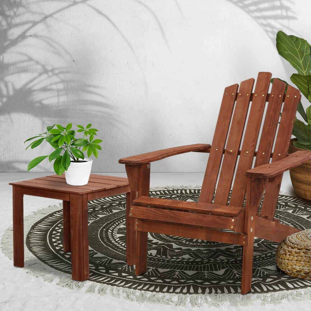 Outdoor Wooden Lounge Beach Chair