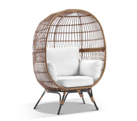 Pacific Outdoor Wicker Egg Chair With Legs-Metro SYD/CANB/MELB/BRIS AND G'COAST Only - $99.00-Siesta Hammocks