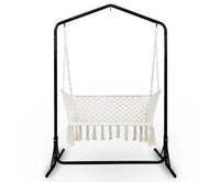 patio-swing-hammock-chair-with-double-hammock-chair-stand-front-view