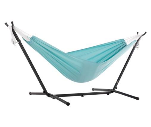 polyester double hammock with stand 2 7m