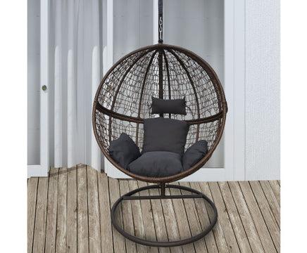 rattan-hanging-egg-chair-in-brown-and-grey-colour-outdoor