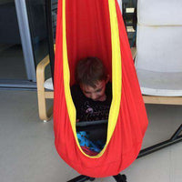 Red and Yellow Waterproof Outdoor Sensory Swing Pod Chair-None-Siesta Hammocks