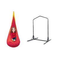 Double Hammock Chair Stand with Indoor Sensory Swing