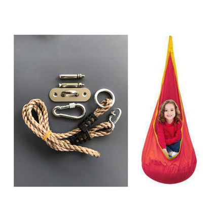 redwaterproof-outdoor-sensory-swing-pod-chair-siesta-hammocks-1x-screw-hook-pack-tree-straps