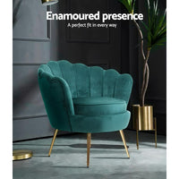 Single Accent Armchair Lounge Chair in Green Colour-Siesta Hammocks