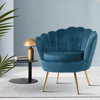 Single Accent Armchair Lounge Chair in Navy Colour-Siesta Hammocks