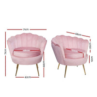 Single Accent Armchair Lounge Chair in Pink Colour-Siesta Hammocks