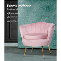 Single Accent Armchair Lounge Chair in Pink Colour-Siesta Hammocks