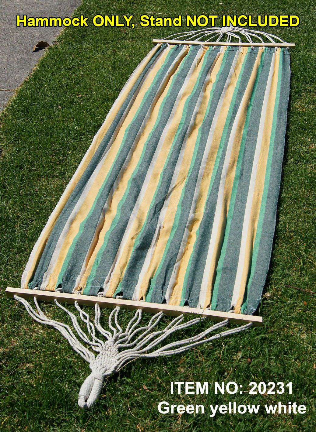 single-size-cotton-canvas-hammock-with-wooden-spreader-bar