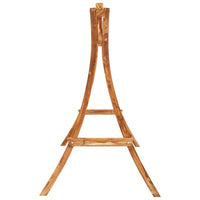 Solid Bent Wood with Teak Finish Swing Stand