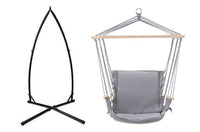 Pewter Hammock Chair with Arm Rest