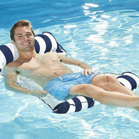 Summer Inflatable Floating Water Hammock Pool Lounge Bed Swimming Chairs (Sapphire)-Siesta Hammocks