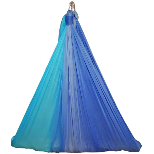 large tritone silky nylon wrap swing teal blue 450x250cm
