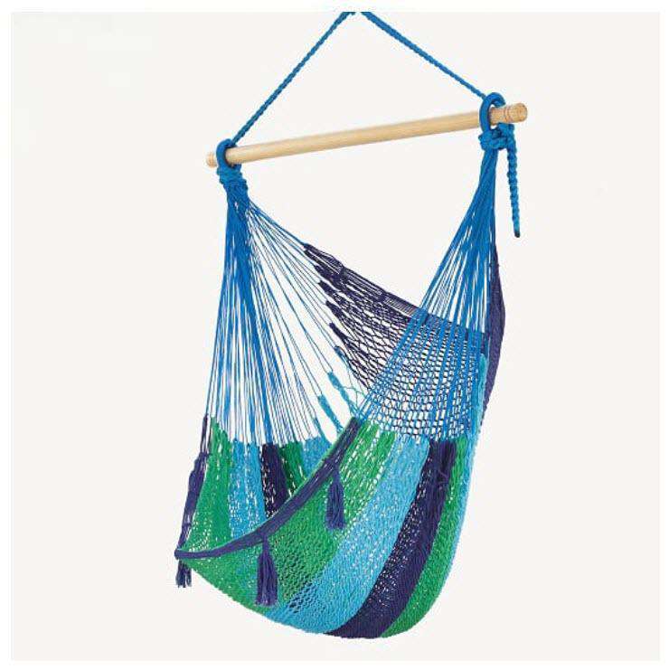thick cotton Mexican hammock chair oceanica